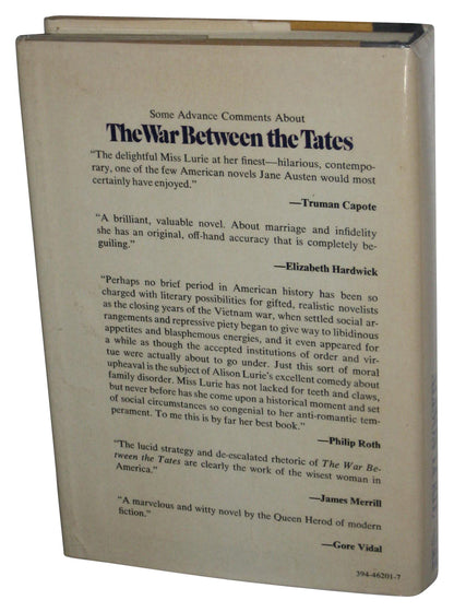 The War Between The Tates Novel Hardcover Book - (Alison Lurie)