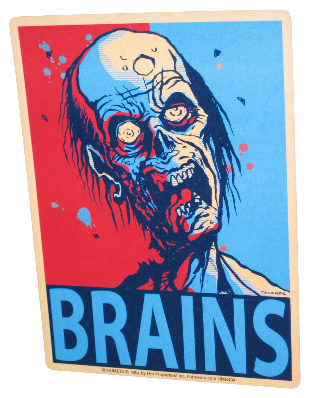 Zombie Brains Hot Properties Car Magnet HMB404