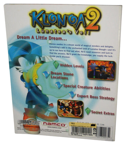 Klonoa 2 Lunatea's Veil Brady Games (2001) Official Strategy Guide Book