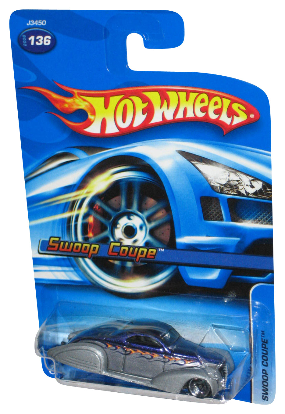 Hot Wheels Swoope Coupe (2006) Silver & Purple Toy Car #136