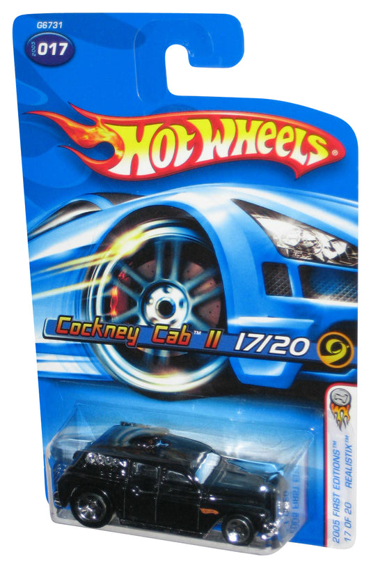 Hot Wheels 2005 First Editions 17/20 Realistix Cockney Cab II Black Car #017