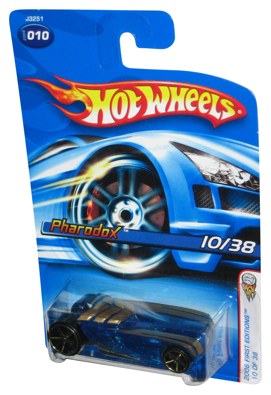 Hot Wheels 2006 First Editions 10/38 Blue Pharodox Toy Car #010
