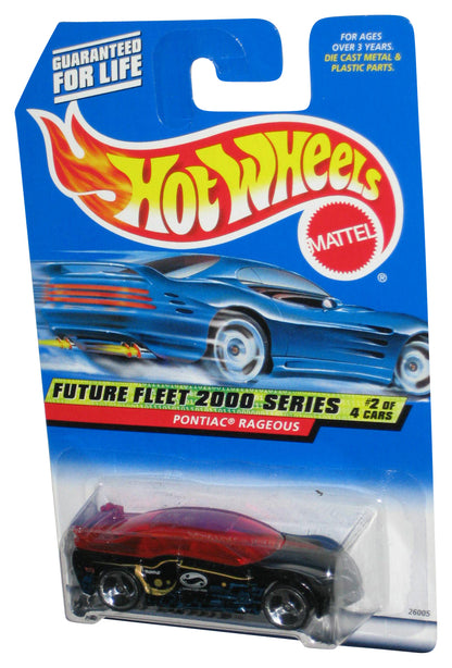 Hot Wheels Future Fleet 2000 Series 2/4 Black Pontiac Rageous Toy Car #002