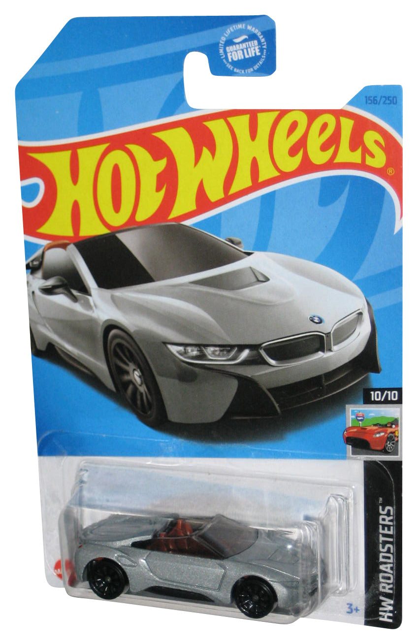 Hot Wheels HW Roadsters 10/10 (2021) BMW i8 Roadster Silver Car 156/250