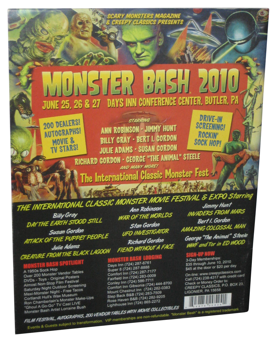 Monster Bash Creepy Classic Movies (2010) Magazine Book #10 - (King Karloff)
