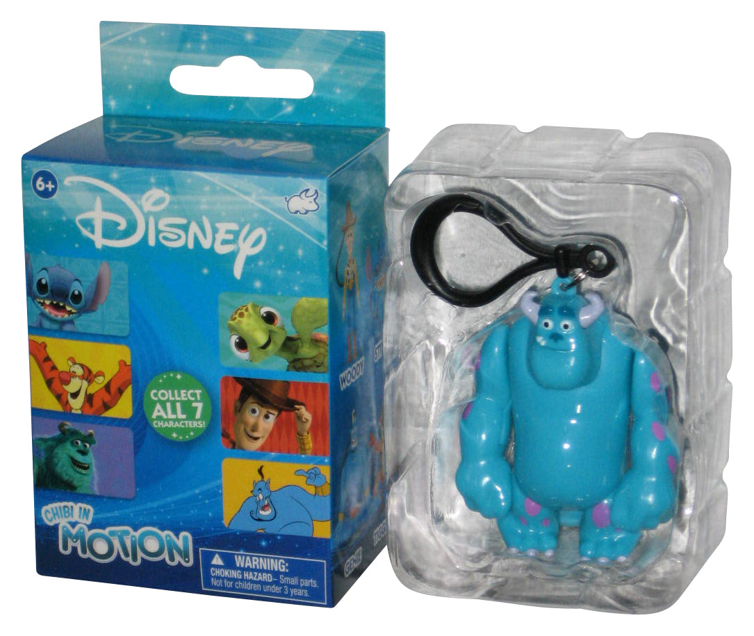 Disney Monsters Inc. Sulley Chibi In Motion Bullsitoy 3.5-Inch Mini Figure Keychain