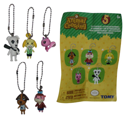 Animal Crossing (2021) Tomy Mini Figure Keychain Complete Set - (KK Slider, Lottie, Butch, Isabelle & Peanut)