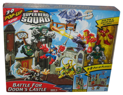 Marvel Super Hero Squad (2009) Battle For Doom's Castle Toy Figure Playset w/ Iron Man & Doctor Doom