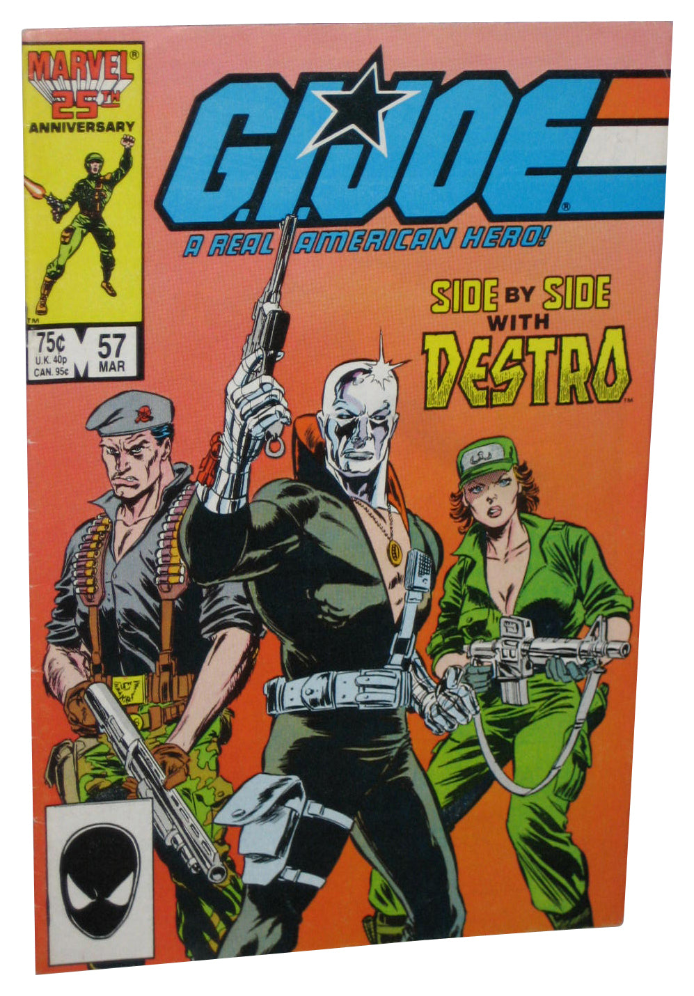 Marvel Comics GI Joe Side By Side With Destro (1987) Comic Book #57