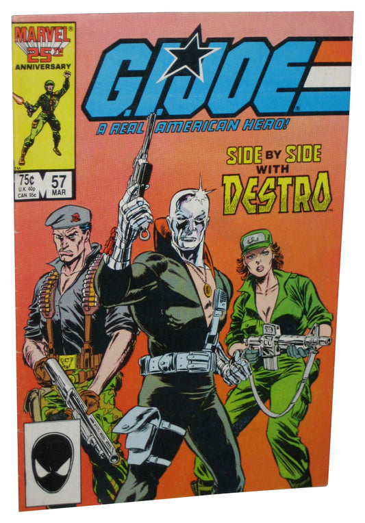 Marvel Comics GI Joe Side By Side With Destro (1987) Comic Book #57