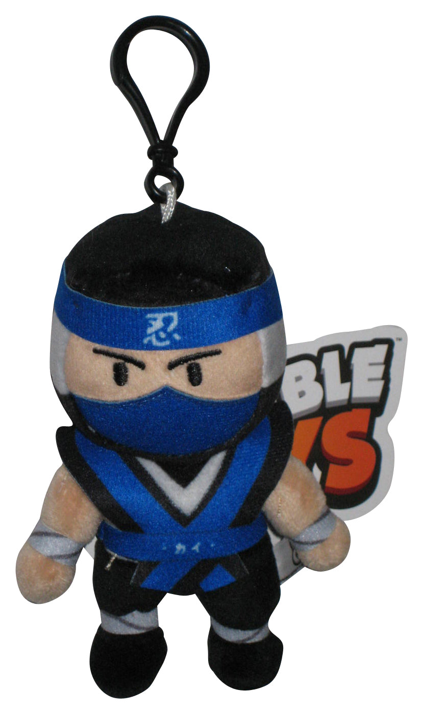 Stumble Guys PMI Kids World 5-Inch Ninja Kai Blue Clip-On Plush Toy