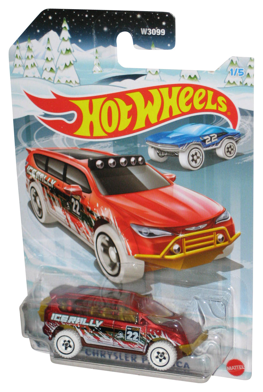 Hot Wheels Chrysler Pacifica (2021) Mattel Red Toy Car 1/5