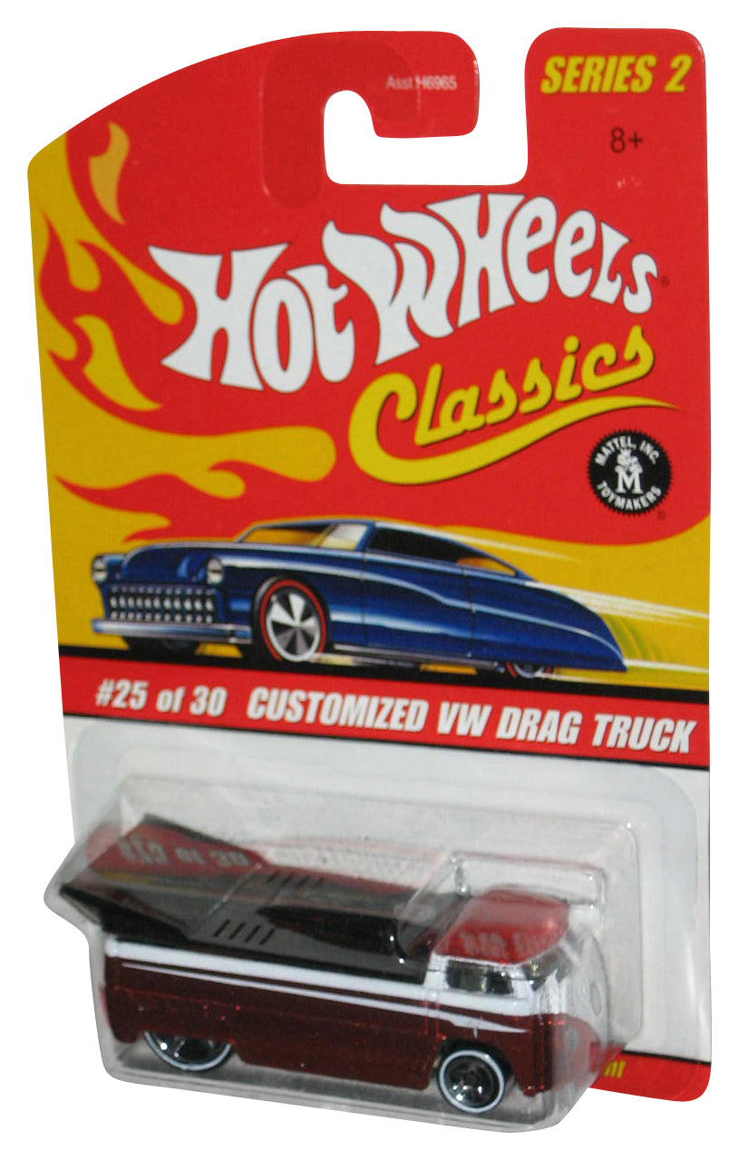 Hot Wheels Classics Series 2 (2005) Customized VW Drag Truck Metallic Orange Toy #25/30