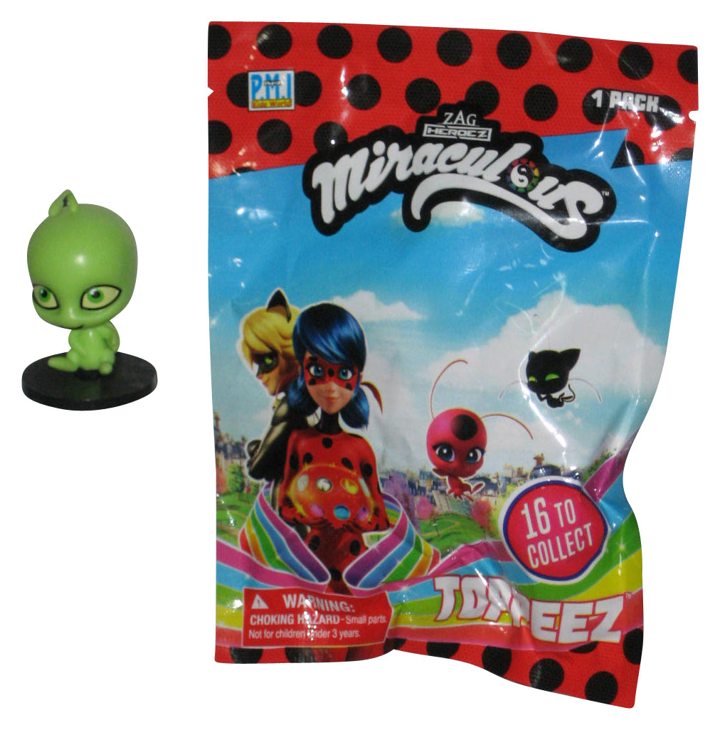 Miraculous Ladybug Kwami Wayzz Turtle Kwami Toppeez (2021) PMI Kids World Green Mini Figure