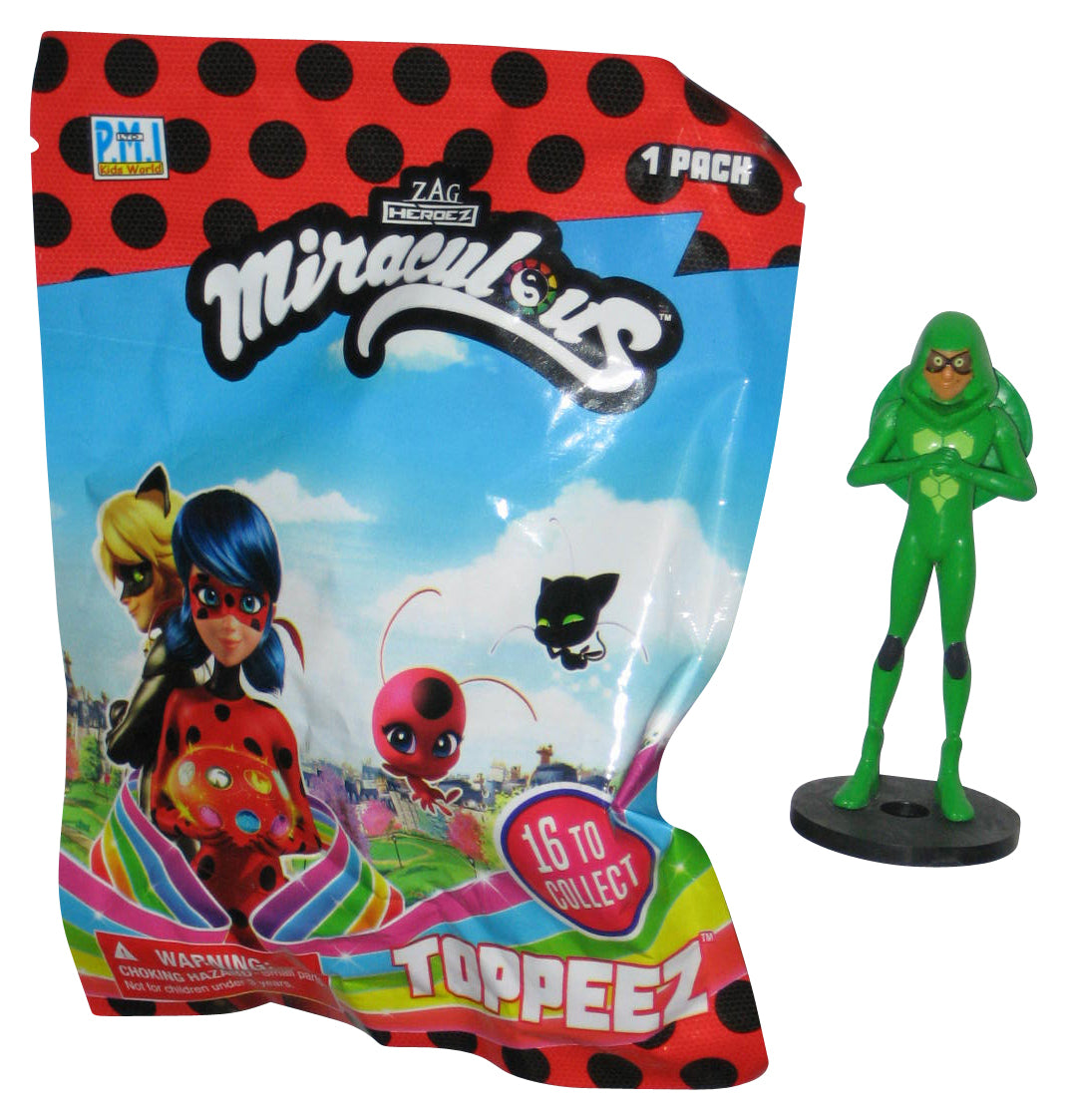 Miraculous Ladybug Nino Lahiffe Toppeez (2021) PMI Kids World Green Mini Figure