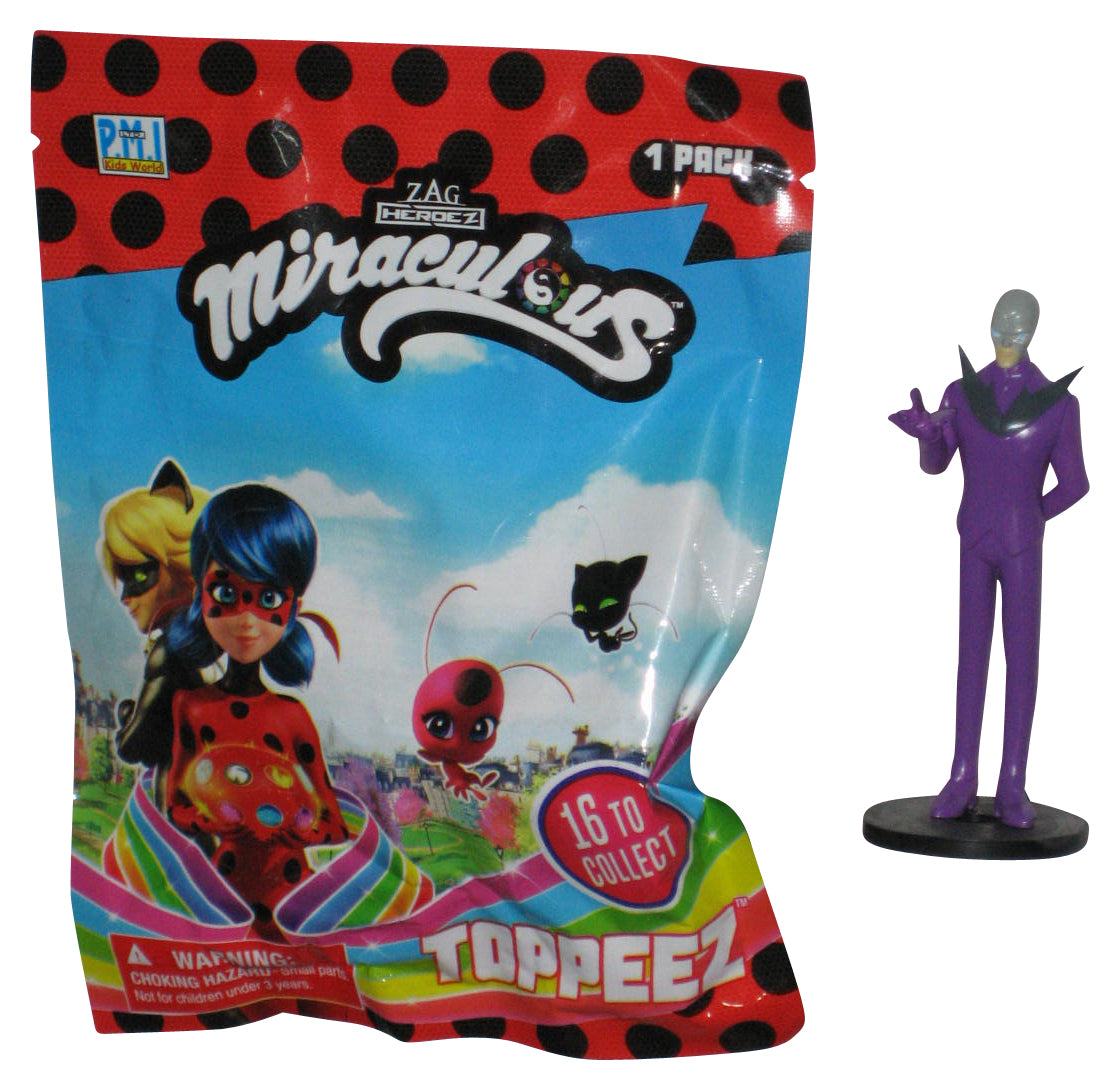 Miraculous Ladybug Hawk Moth Toppeez (2021) PMI Kids World Purple Mini Figure