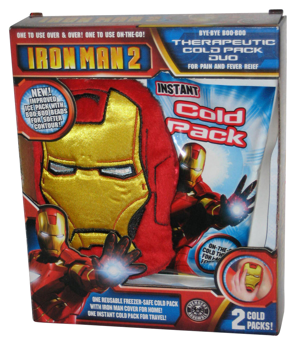 Marvel Iron Man 2 Reusable (2010) Freezer-Safe Therapeutic Cold Duo Pack - (For Pain and Fever Relief)