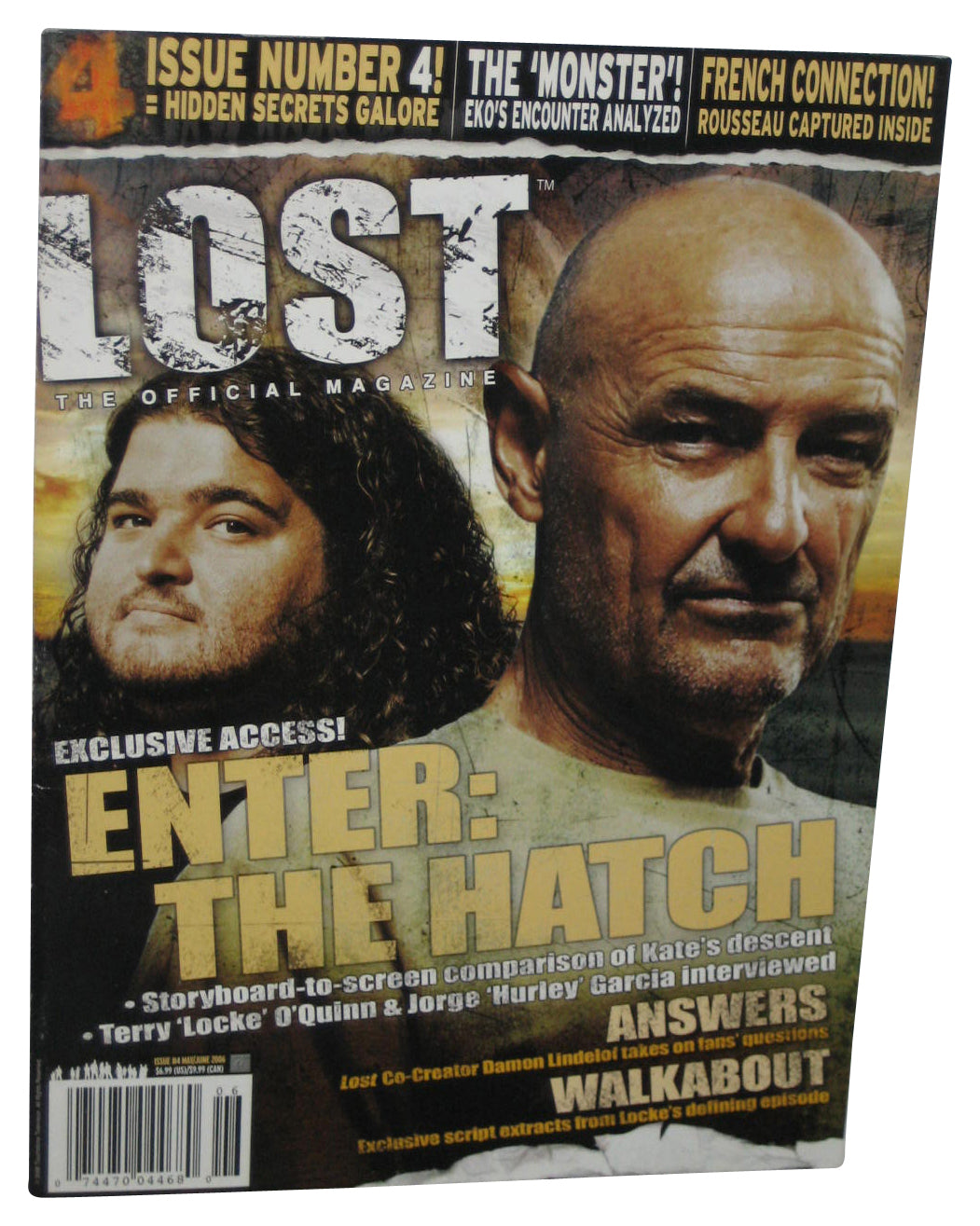 Lost May / June 2006 The Official Magazine Book Issue #4 - (Enter The Hatch Locke & Hurley Cover)