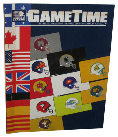 World League GameTime Official Magazine American Football April 1991 Paperback Book