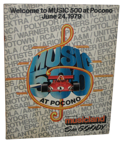 Welcome To Music 500 At Pocono June 24 1979 Musicland Sam Goody Paperback Book