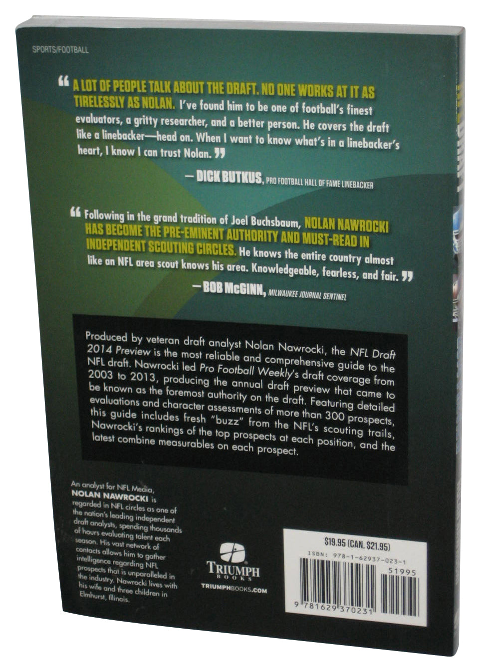 NFL Football Draft 2014 Preview (2014) Paperback Book