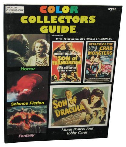 Color Collectors Guide Winter 1990 Magazine Book #1 - (Horror, Science Fiction, Fantasy Movie Posters & Lobby Cards)