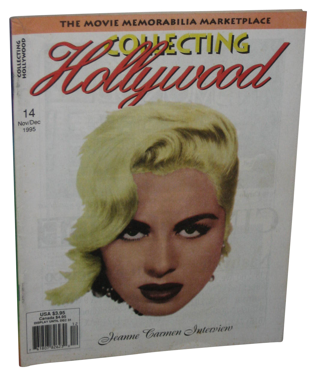 Collecting Hollywood November / December 1995 Magazine Book - (Jeanne Carmen Cover)