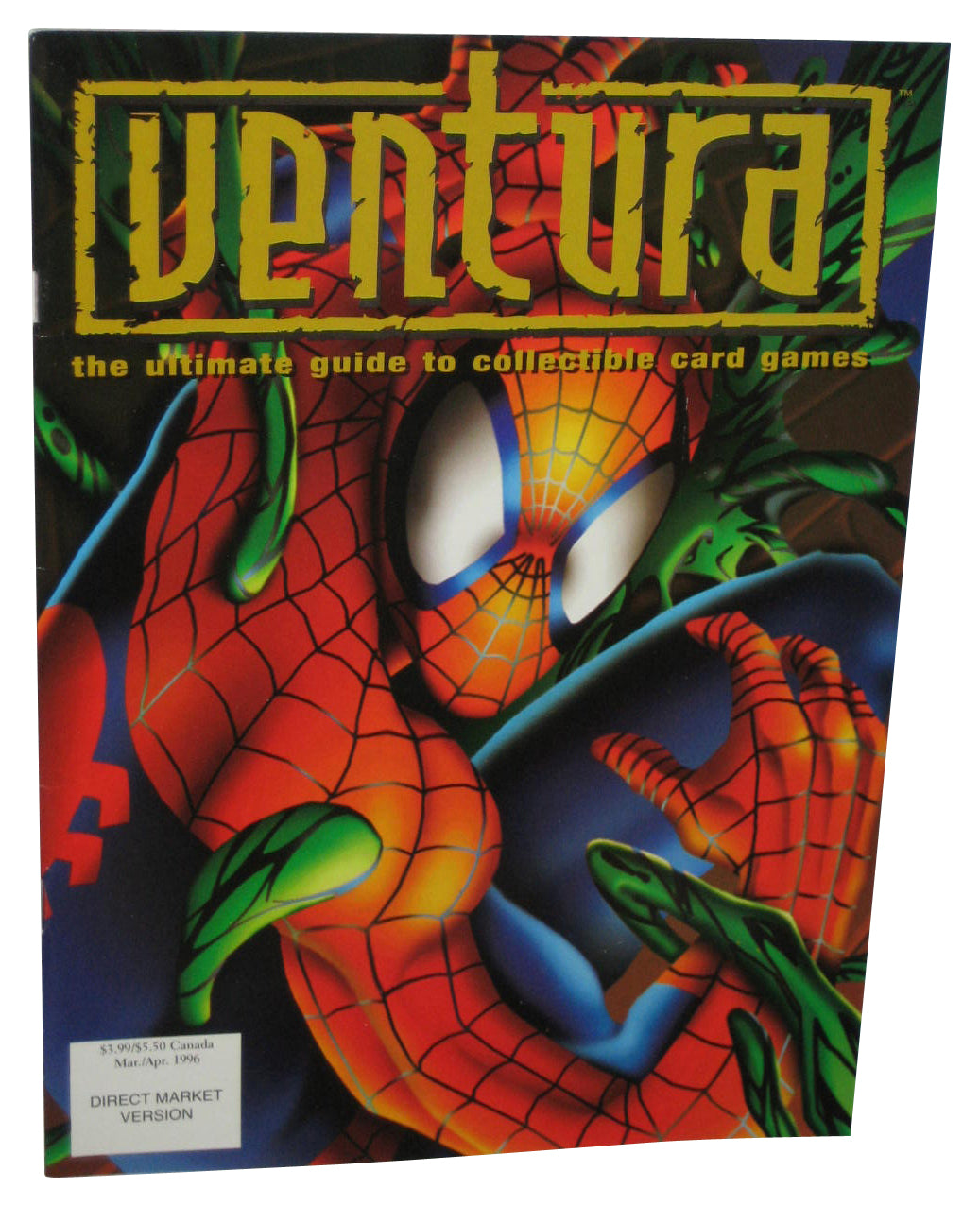 Ventura Ultimate Guide To Collectible Card Games Mar / Apr 1996 Magazine Book - (Spider-Man Cover)
