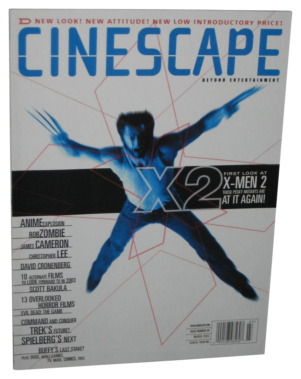 Cinescape March 2003 Magazine Book - (X-Men 2 Hugh Jackman Cover)