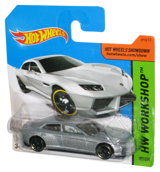 Hot Wheels HW Workshop (2013) Silver Lamborghini Estoque Toy Car 197/250 - (Short Card)
