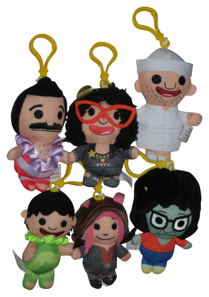Bob's Burgers 4-Inch Clip-On Plush Keychain Complete Set - (6 Plushes)