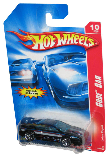 Hot Wheels Code Car 10/24 (2006) Black Lotus Esprit Car 094/180