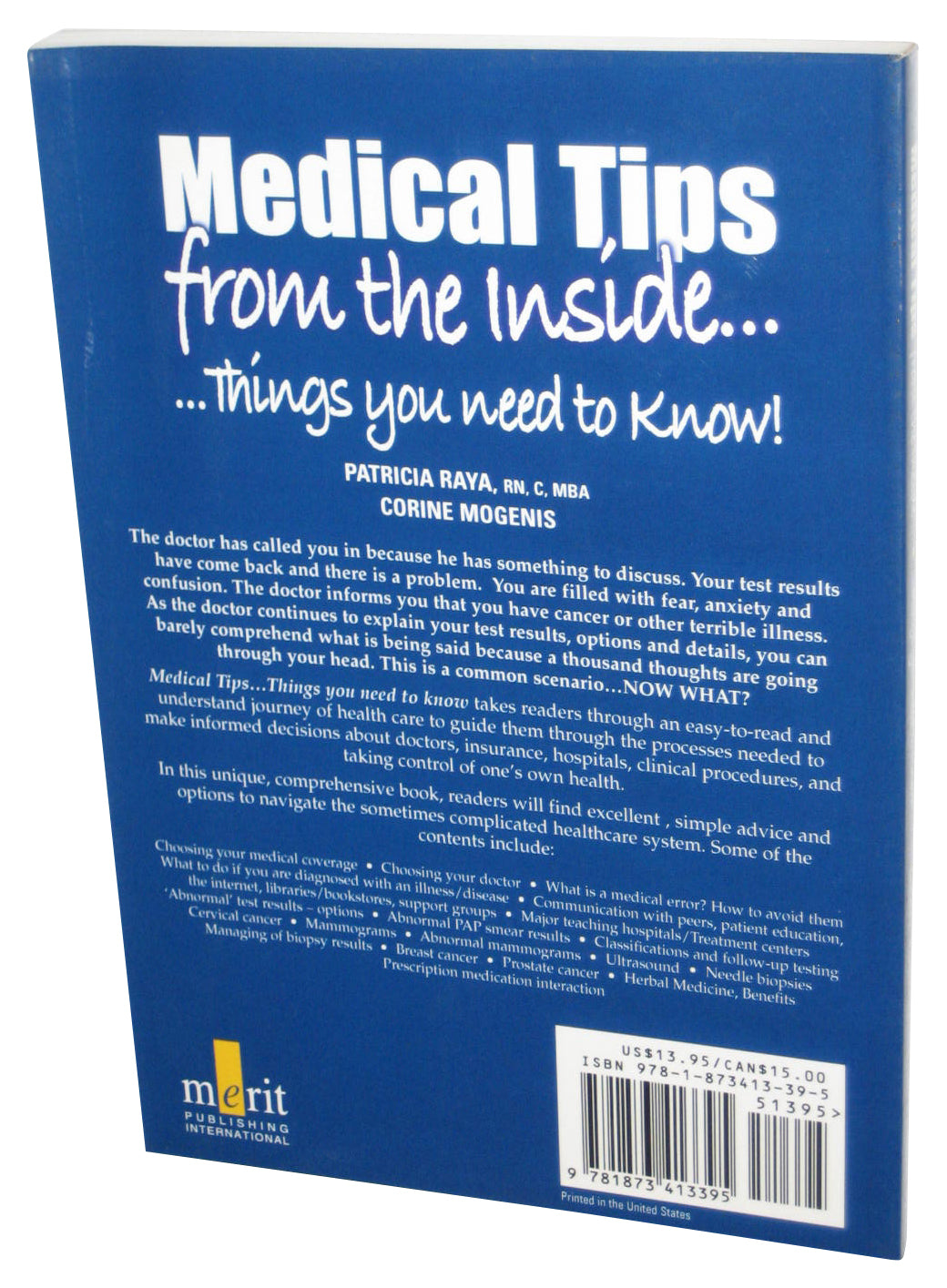 Medical Tips From The Inside (2008) Paperback Book - (Things You Need To Know)