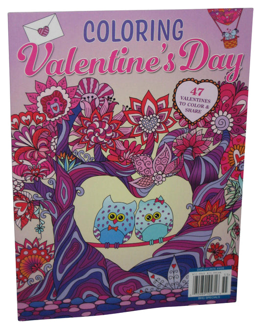 Coloring Valentine's Day (2025) Magazine Paperback Book - (47 Valentines To Color & Share)