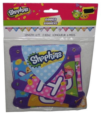 Shopkins Kids Children Moose Toys 6ft Birthday Banner