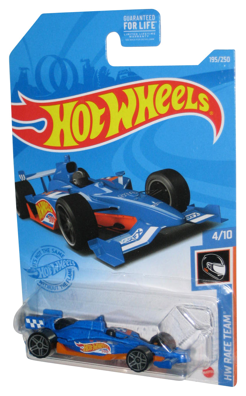 Hot Wheels HW Race Team 4/10 (2020) Blue Indy 500 Oval Toy Car 195/250