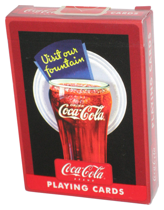 Coca-Cola Coke Brand Visit Our Fountain Poker Playing Cards