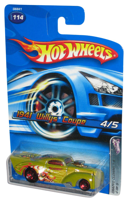 Hot Wheels Crazed Clowns II 4/5 (2005) Gold 1941 Willys Coupe Car #114