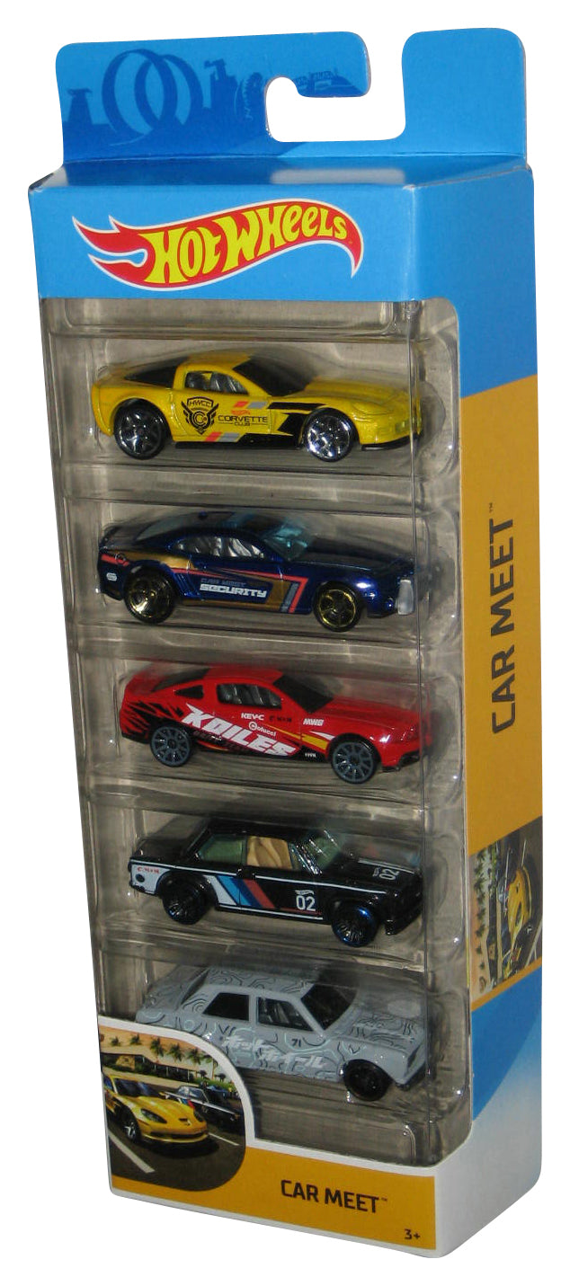 Hot Wheels Car Meet (2019) Mattel Toy Car 5-Pack Box Set