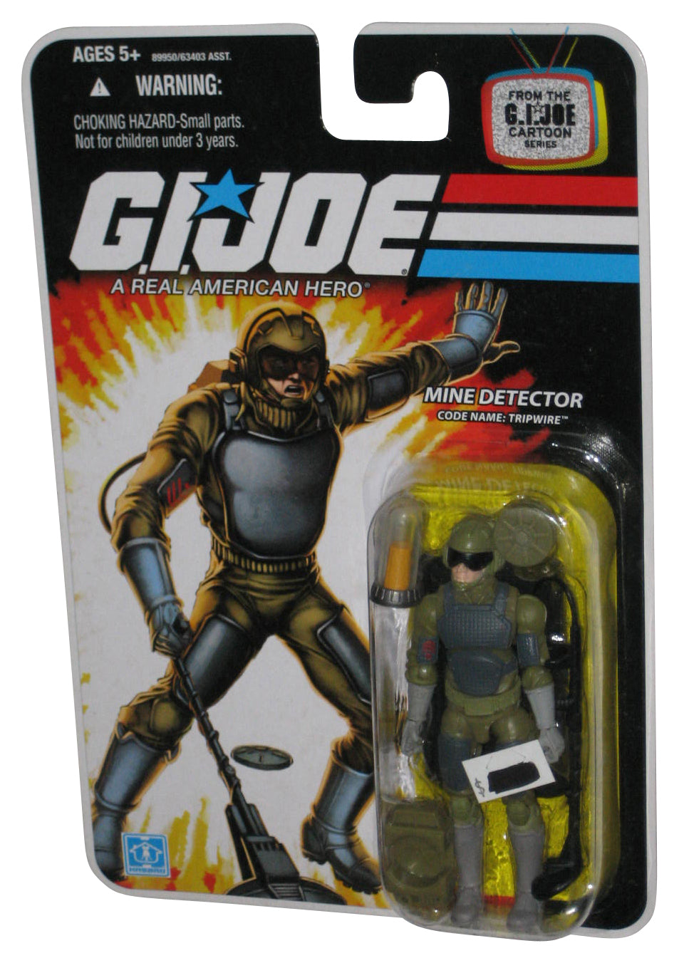GI Joe Cartoon Series (2008) Hasbro Tripwire Mine Detector 3.75 Inch Figure