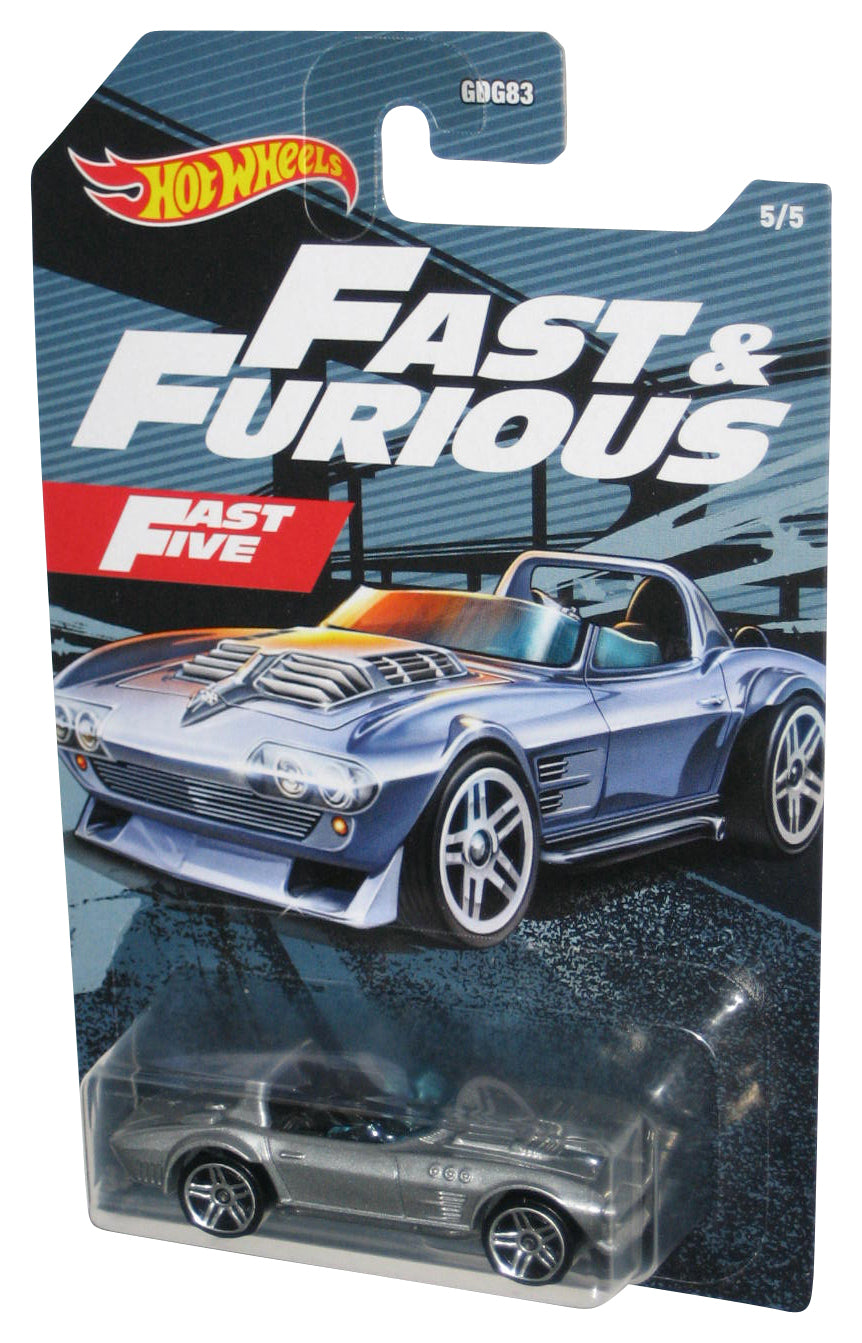 Hot Wheels Fast & Furious Five (2020) Corvette Grand Sport Silver Toy Car 5/5