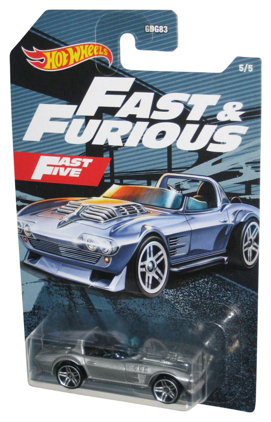 Hot Wheels Fast & Furious Five (2020) Corvette Grand Sport Silver Toy Car 5/5
