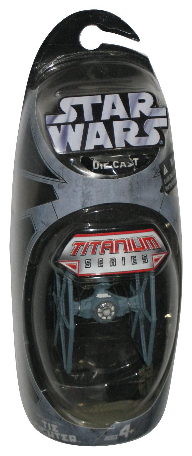 Star Wars Titanium Series (2004) TIE Fighter Die-Cast Toy Vehicle - (Sticker Minor Wear)