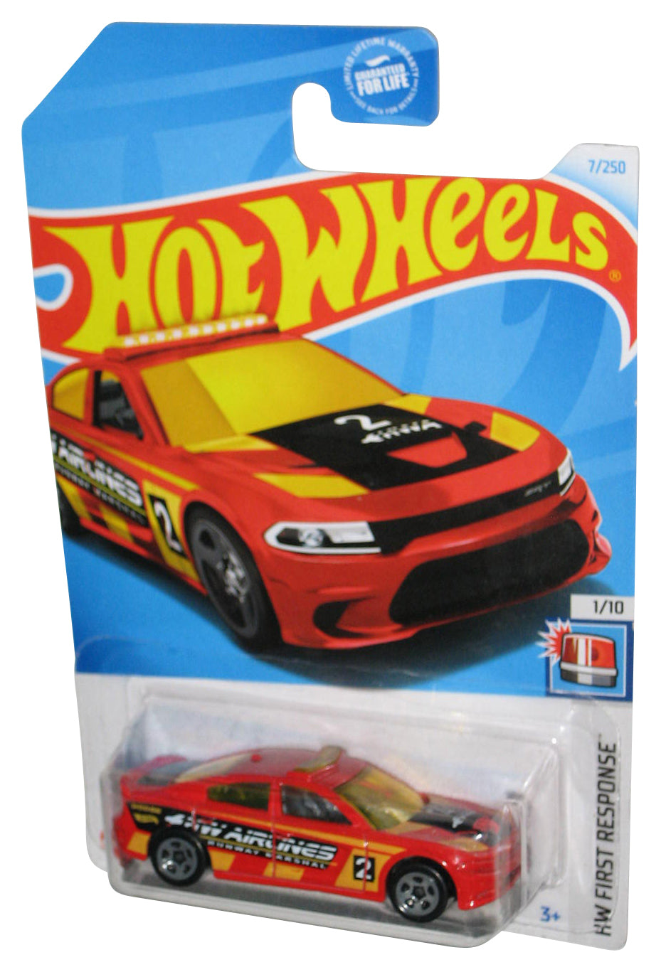 Hot Wheels HW First Response 1/10 (2021) Red '15 Dodge Charger SRT Toy Car 7/250