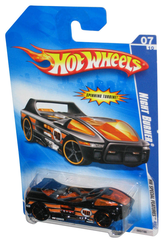 Hot Wheels HW Special Features 07/10 '09 Black Night Burner Car 093/190 w/ Spinning Turbine
