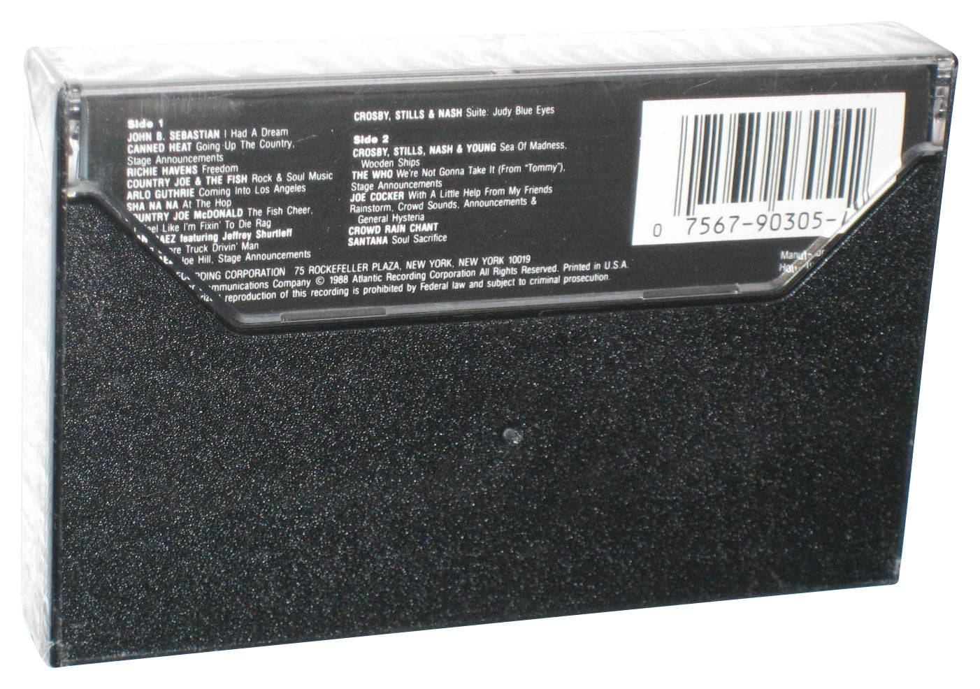 Woodstock Part 1 Music From The Original Soundtrack & More (1988) Audio Cassette Tape