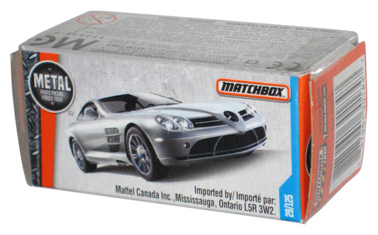 Matchbox Power Grabs Box (2016) Silver Mercedes-Benz SLR McLaren Toy Car 29/125