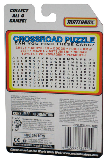 Matchbox Moving Parts (1998) Series 7 Mission Chopper Toy Helicopter #49 - (Game Card)