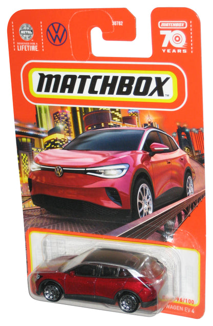 Matchbox Volkswagen EV 4 (2023) Mattel Red Toy Car 96/100