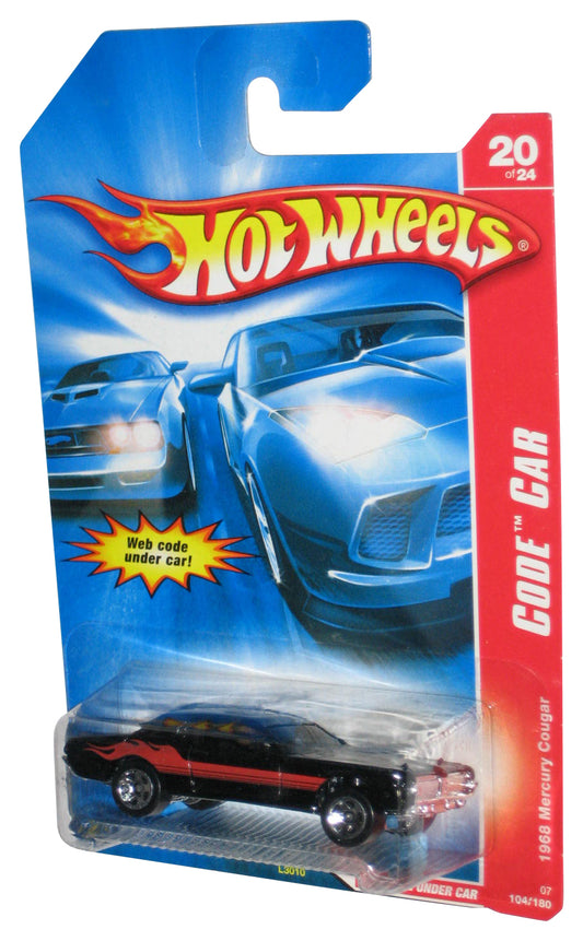 Hot Wheels Code Car 20/24 (2006) Black 1968 Mercury Toy Car 104/180